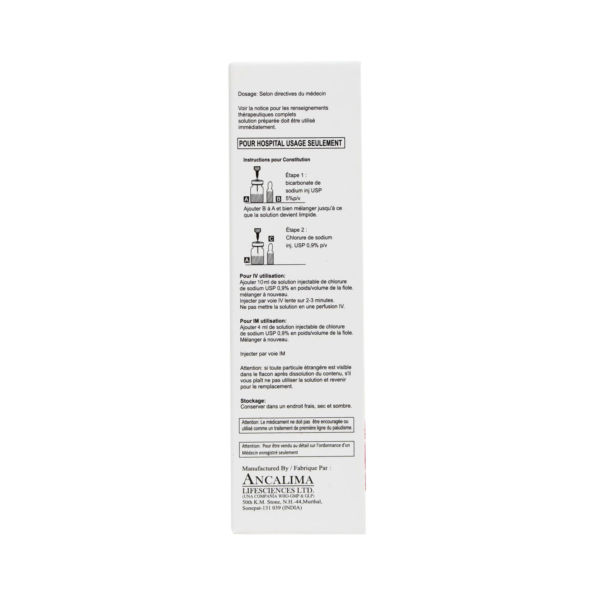 Thumbnail for Combipack of Artesunate for Injection 120mg
