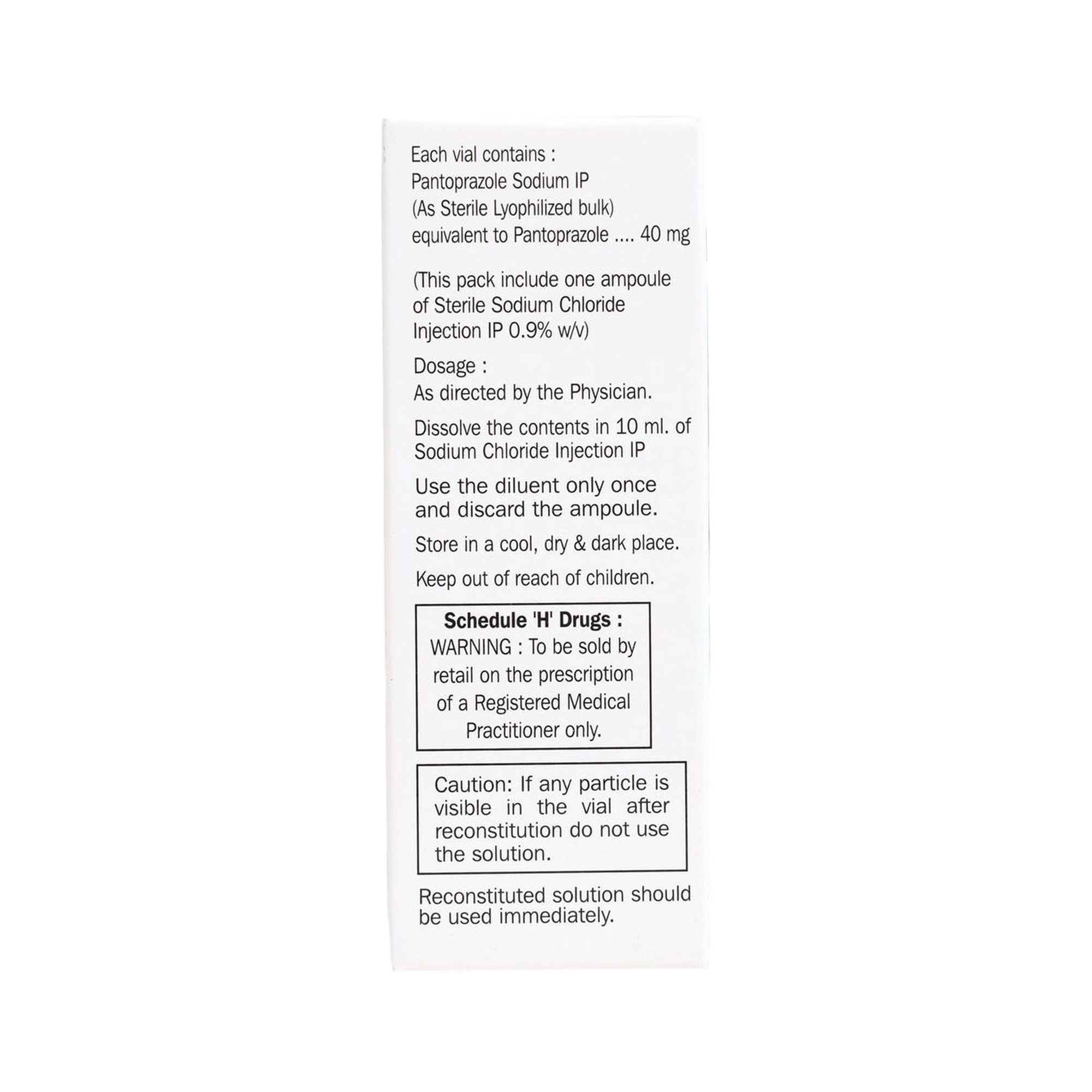 Thumbnail for Combipack of Pantoprazole for Injection 40mg